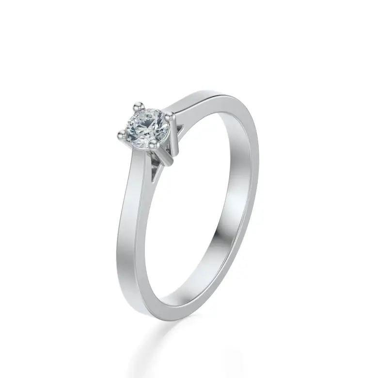 Pierścionek zaręczynowy z brylantem